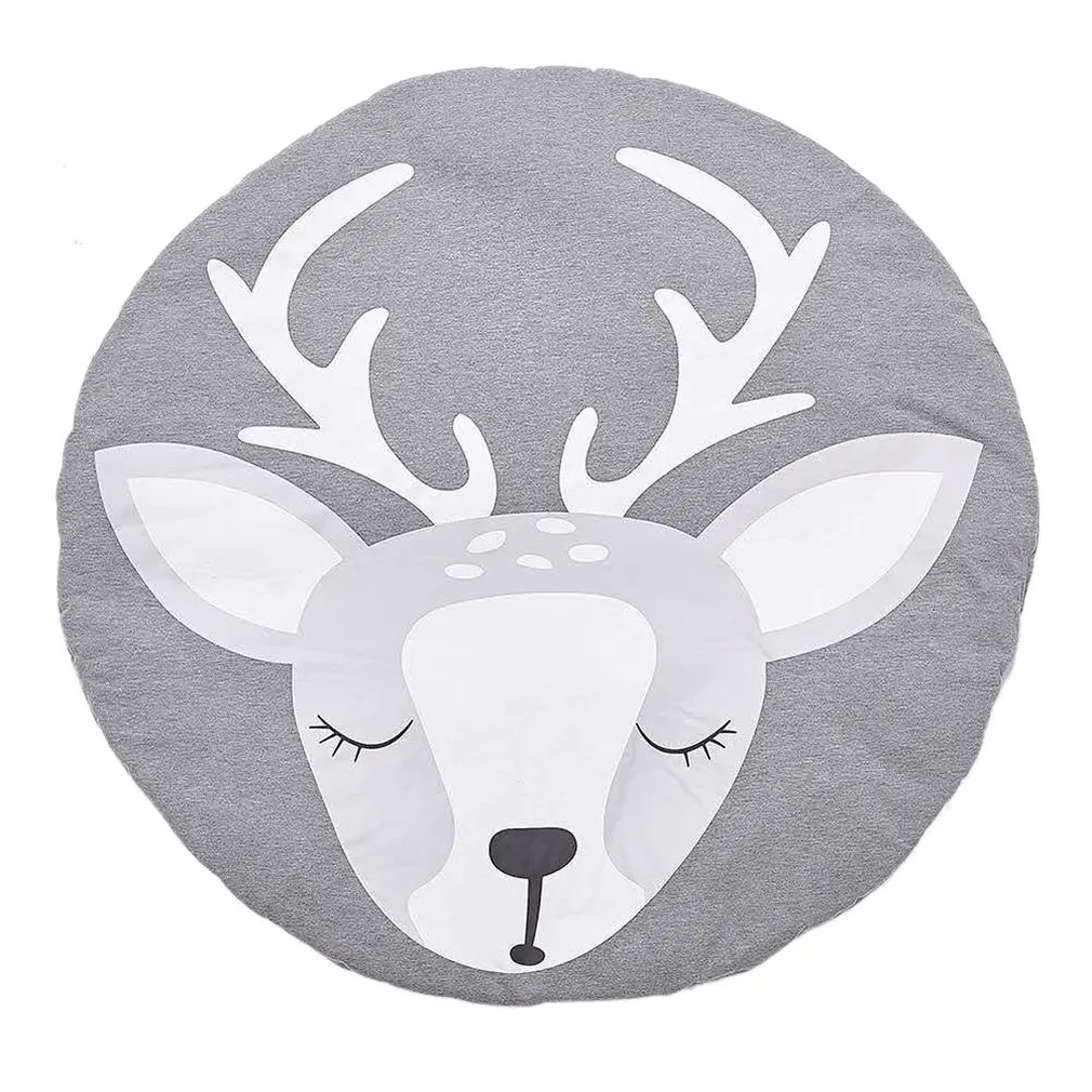 Printed Children'S Crawling Mat Game Mat Carpet Children'S Room Decoration Cartoon Crawling Mats Room Decora Thickening Dropship - Цвет: elk