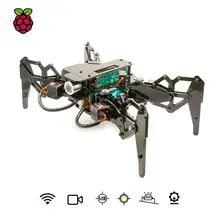 Adeept DarkPaw Bionic четырехъядерный робот-паук комплект для Raspberry Pi 4/3 Модель B+/B/2B, стволовый ползающий робот, отслеживание OpenCV