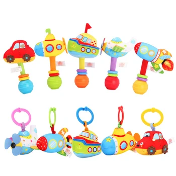 

Fun baby toy bed bell rattle pull toy ship car submarine rattle vibration baby rattle toy parent-child interaction baby gift
