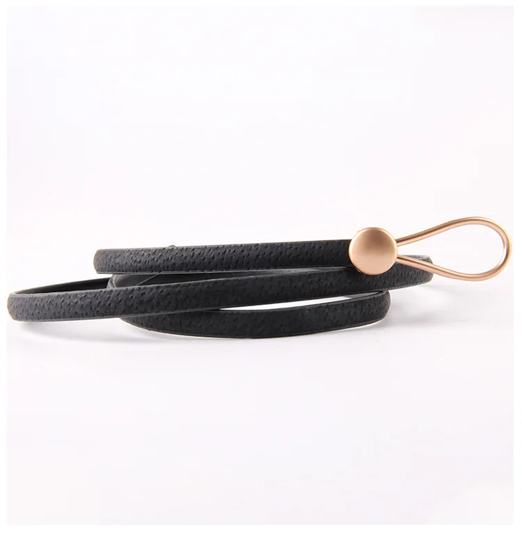 ZLD Woman Small Dress Decorative Round Buckle Thin Fashion Knotted Ring Wild Sweater Chain Waist Belt belts for women