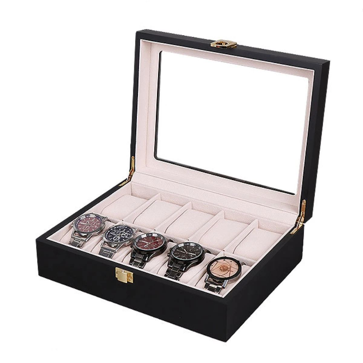 European Style Watch Boxes Case 6/10/12 Slots Watch Storage Box Wood Organizer Fashion Gift Box Men Wrist