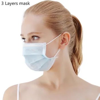 

50pcs N90 Face Mouth Mask Anti Virus Disposable Protective Mask Filter Dustproof Earloop Non Woven Mouth Masks 24Hours Shipping