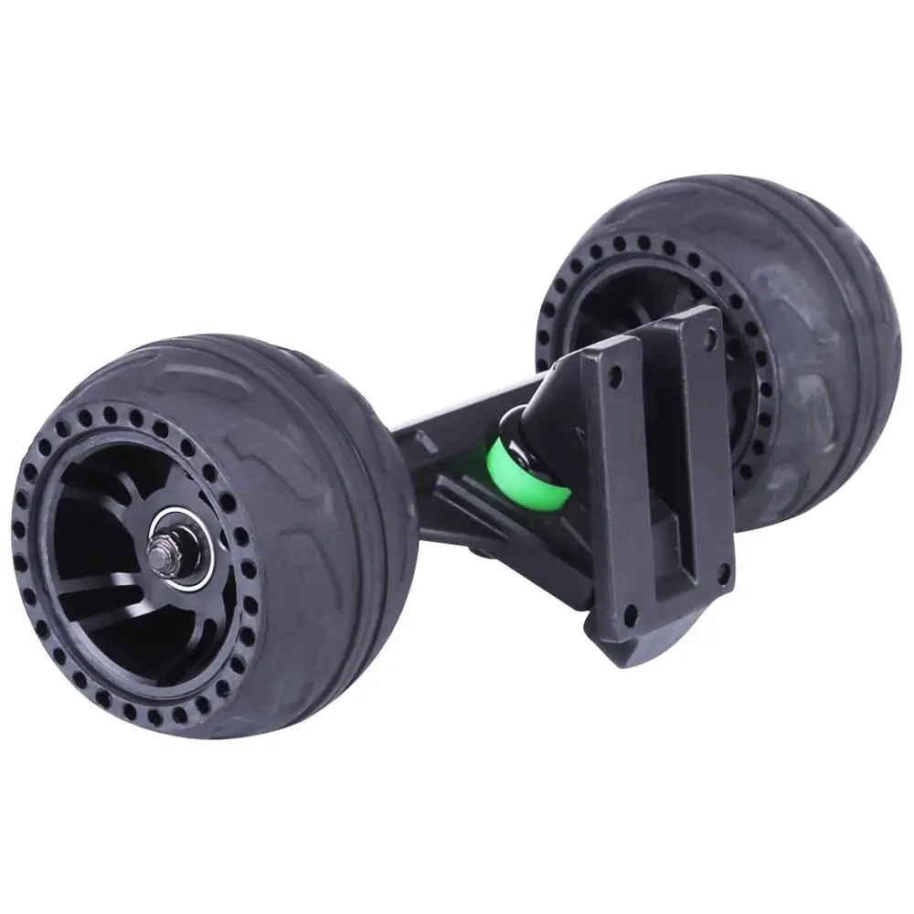 

105LMH All Terrain Rubber Wheel With Kingpins Truck Accessories For Skateboard Outdoor Fun - Black/Red