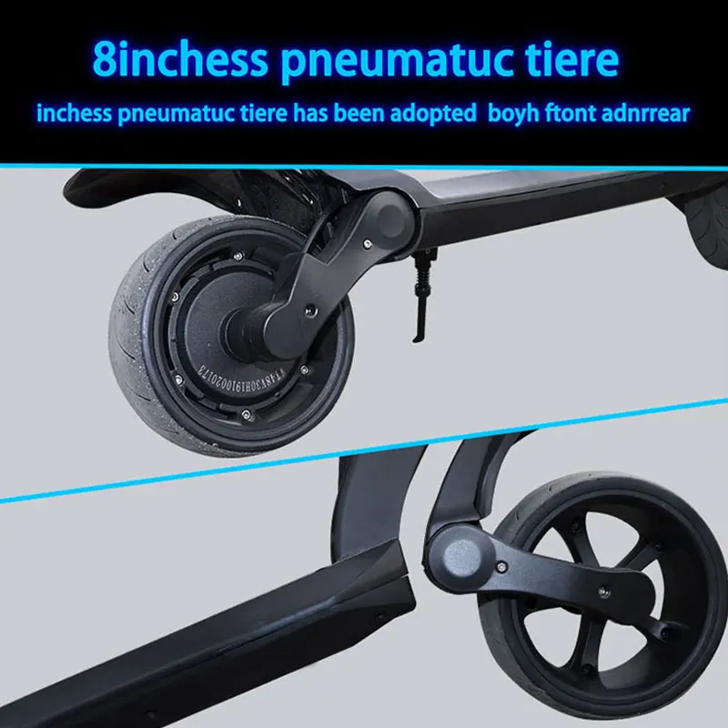  JS Newest Adult Electric Scooter 36V 1000W/500W Dual Motor Power Foldable Electric Hoverboard 10CM 