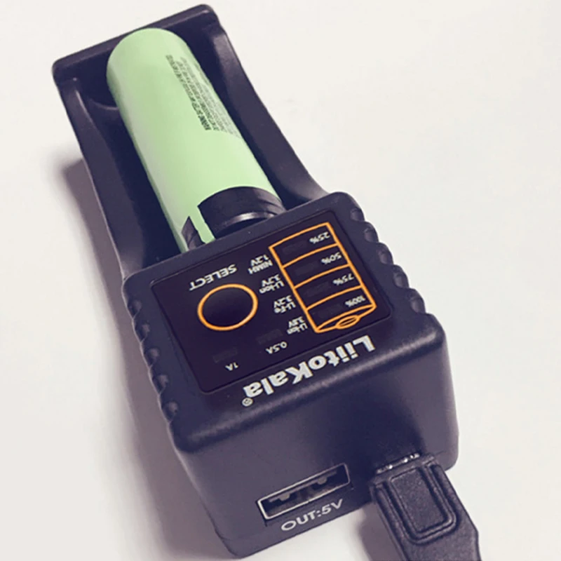 Lii-100 зарядное устройство для 26650 16340 RCR123 14500 LiFePO4 1,2 V Ni-MH Ni-Cd