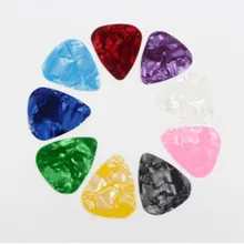 Новинка 10 шт. аксессуары для гитары 0,46 мм 0,71 мм 0,96 мм цвет случайный горячая Распродажа акустическая палочка s Plectrum из целлюлоида для электрической гладкой