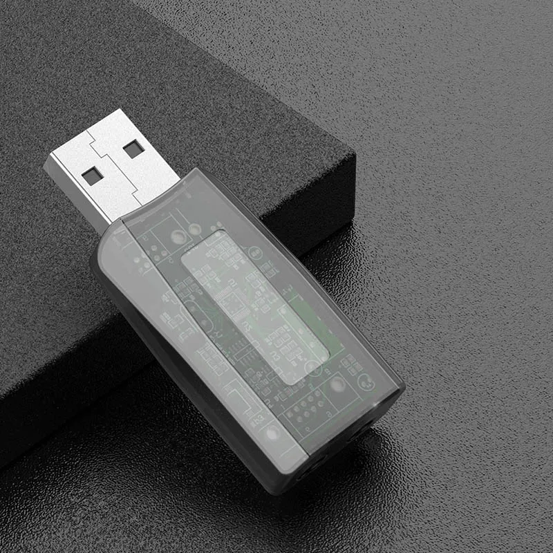 Беспроводной адаптер Динамик Приемник usb-передатчик стерео музыка Автоматическое подключение аппаратный ключ Bluetooth 5,0 адаптер для наушников автомобильный комплект - Цвет: Gray