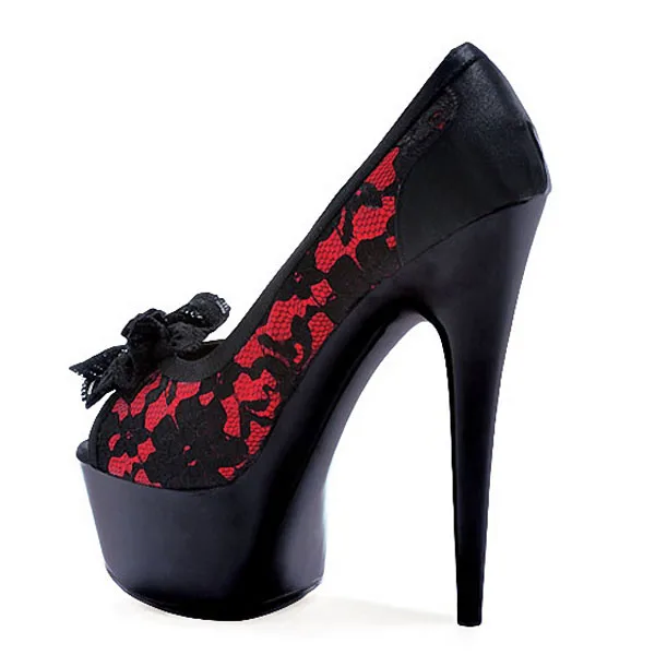 15cm Black lace dancing shoes, women's high heels friendship shoes, banquet dancing shoes