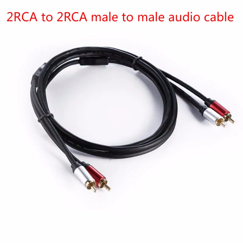 Аудиокабель со штыревыми соединителями 2RCA на для видеокамеры усилителя мощности