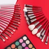 BEILI Red Eye Makeup Brushes Set Professional Natural hair Eyeshadow Foundation Powder Blush highlighter Make up Brush tool ► Photo 2/6