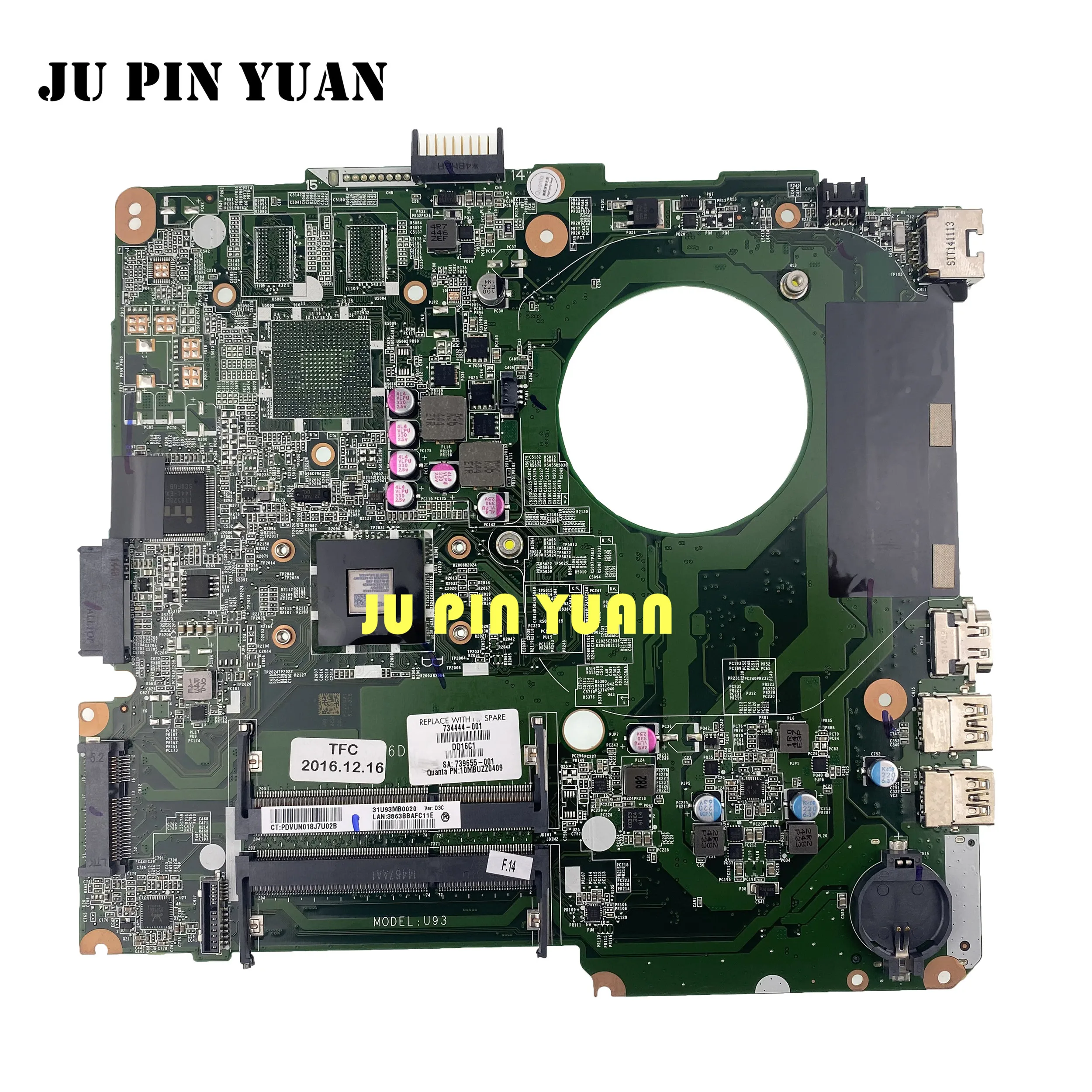 Материнская плата для ноутбука HP Pavilion 14-N 734444-001 734444-501 DA0U93MB6D2 | Компьютеры и офис