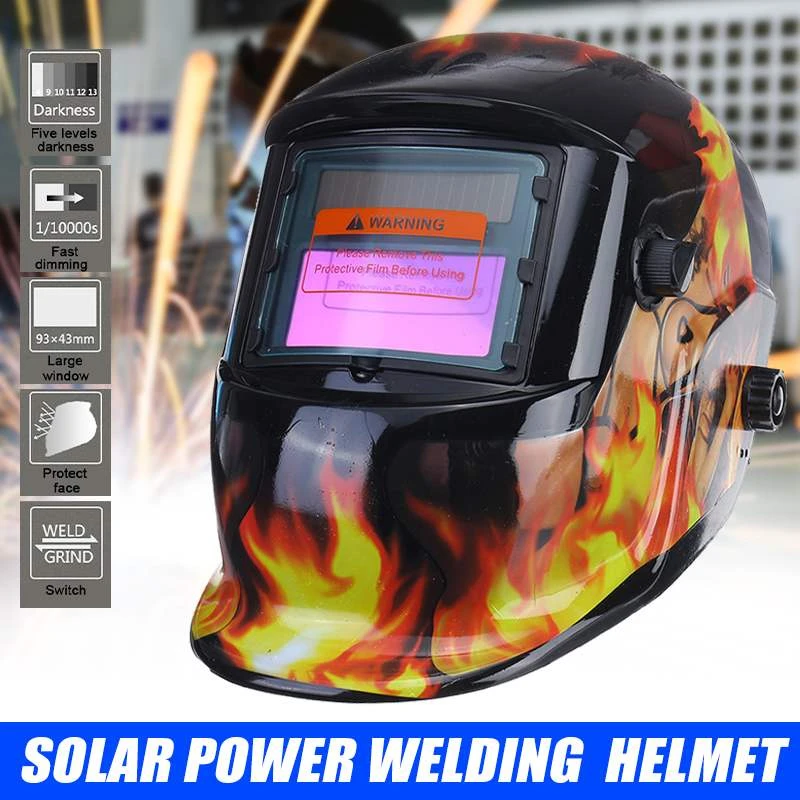 Auto Darkening Welding Helmet Welder Protect Arc Tig Mig Grinding Solar Powered Auto Darkening Welding Helmet Welder Protect Arc Tig Mig Grinding Solar Powered
