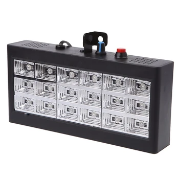 

BEAU-Sound Music Control 18W Rgb Led Stage Effect Lighting Dj Party Show Strobe Disco Light 220V Ac 110V (Eu Plug)