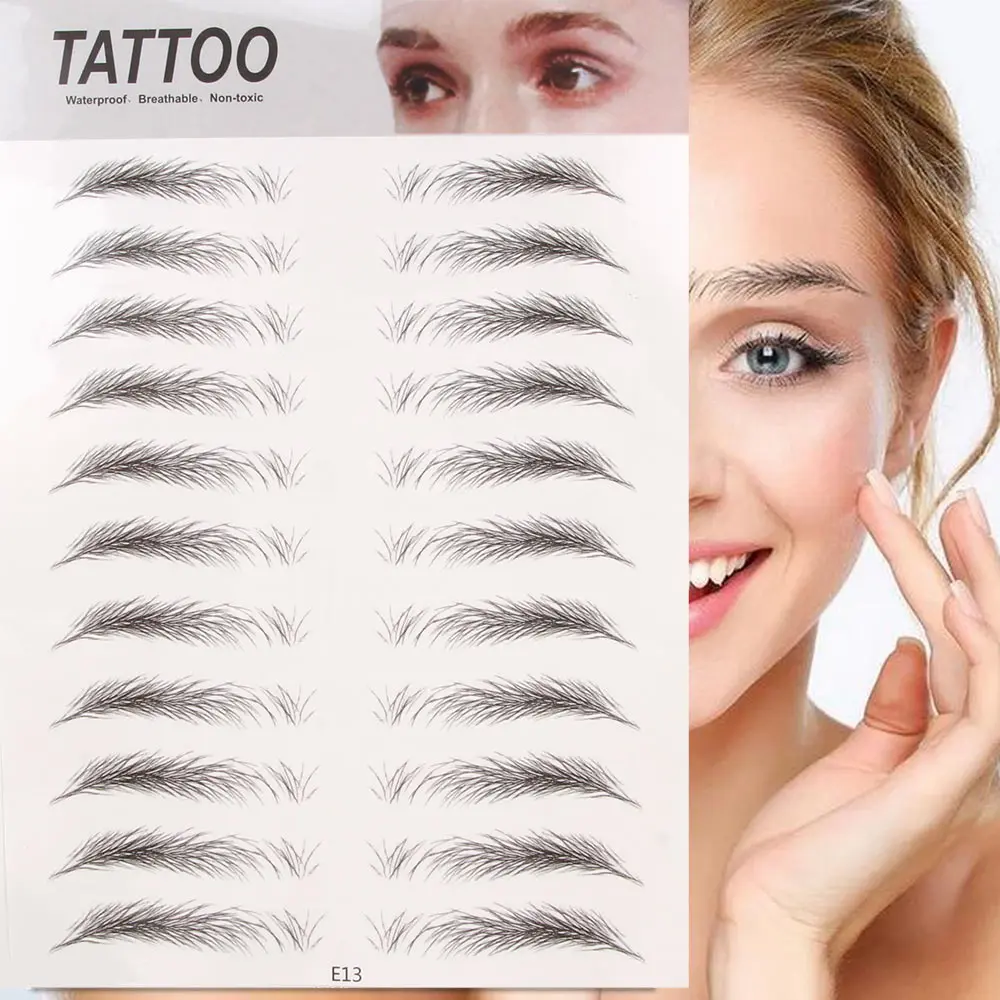 4D Haar Wie Augenbrauen Make-Up Wasserdicht Augenbrauen Tattoo