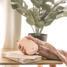 Промо-акция! Портативный милый USB Перезаряжаемый ручной обогреватель карманный мини-мультяшный внешний аккумулятор Удобный обогреватель грелки розовый