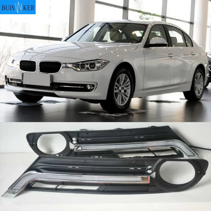 

1 комплект для BMW 3 серии F30 F35 320 325 2013-2014 светодиодный ные дневные ходовые огни, противотуманные ходовые огни, крышки