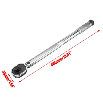

High Strength Adjustable Knurled Handle Torque Wrench Pre-Mounted 1/2 28-210NM