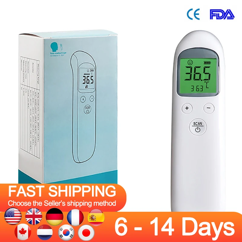 

Infrared Thermometers Non-contact Forehead Thermometer LCD Digital display smart calibration Temperature Gun For Baby Kids Adult