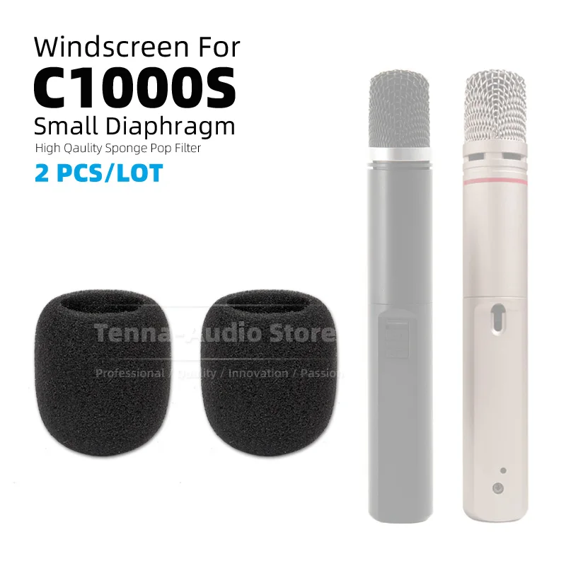 Windscreen Esponja Mic Escudo à Prova de Vento para Akg C1000s c 1000 C1000 s 1000 s Microfone Anti Pop Filtro Pára-brisa Capa Espuma Peças