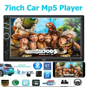 

7in Double 2DIN Car Stereo MP5 Player FM Radio Bluetooth AUX USB TF USB SD Remote Autoradio + cam