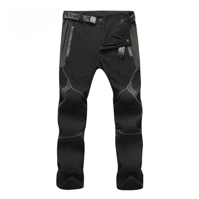 Black Gray Мужские Ультра тонкие быстросохнущие брюки для мужчин стрейч водонепроницаемые брюки военные тактические тренировочные штаны мужские повседневные рабочие брюки-карго - Цвет: Black Gray