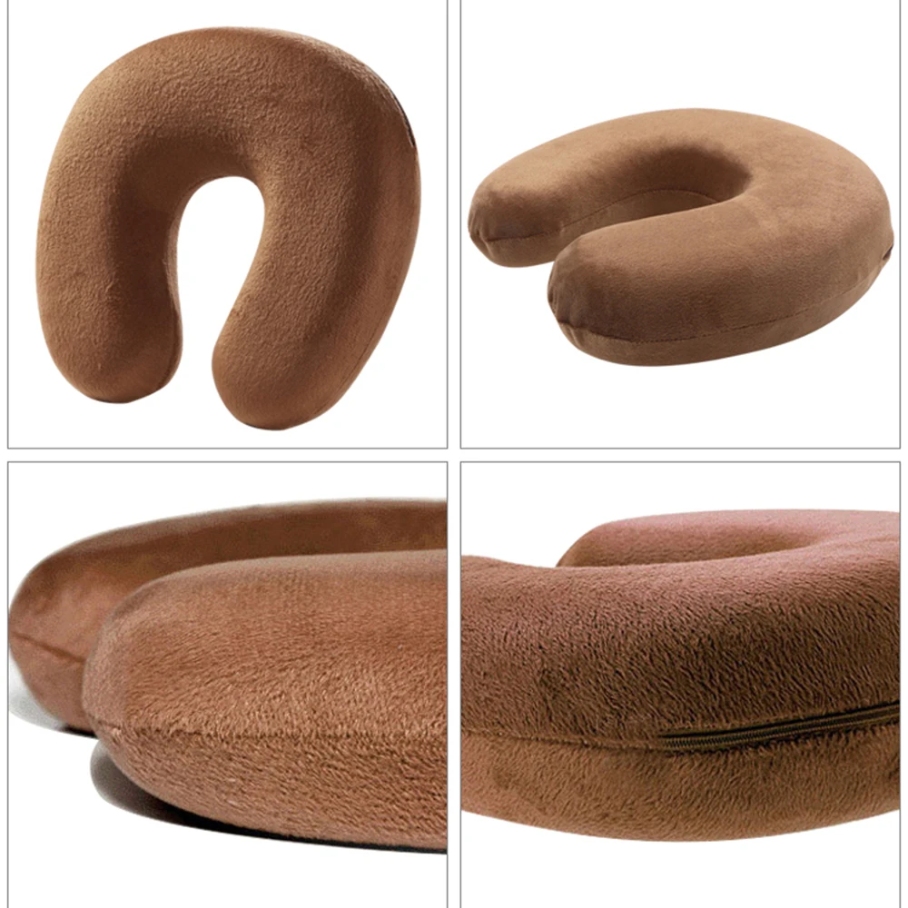 Memory Foam поддержка шеи Защита путешествия u-образная Подушка портативная подушка офис Поезд Самолет спальная подушка подушки 28*28*8 см