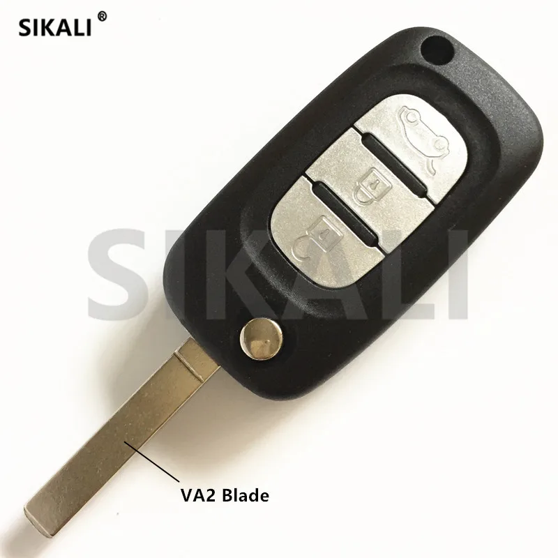 SIKALI дистанционный Автомобильный ключ для Renault Megane III Scenic III Fluence 2009- 433 МГц с чипом PCF7961 VA2 Blade