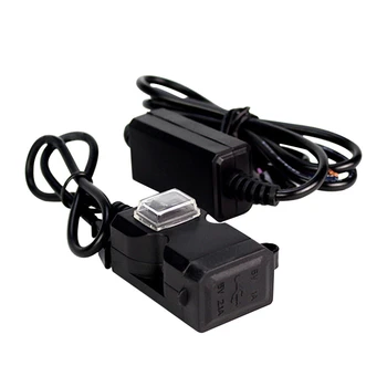 

2019 New Universal Waterproof Dual USB 12V Motorcycle Handlebar Charger Socket w/ Switch & Mounts Power Adapter Power Adapter