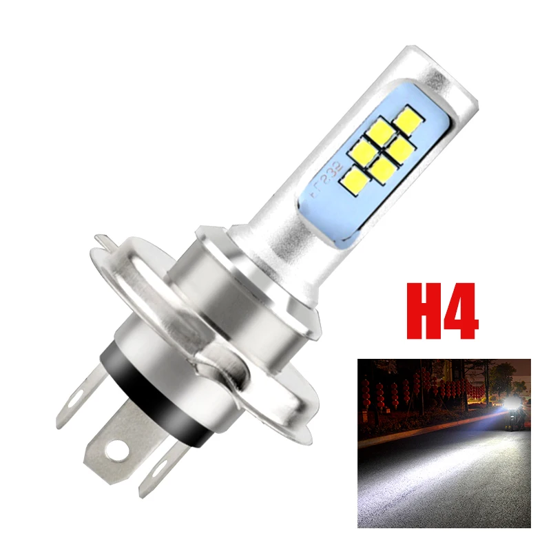 

2019 H4 HS1 LED Light High Power Motorcycle Parts Headlight for Motorbike Drop Shipping