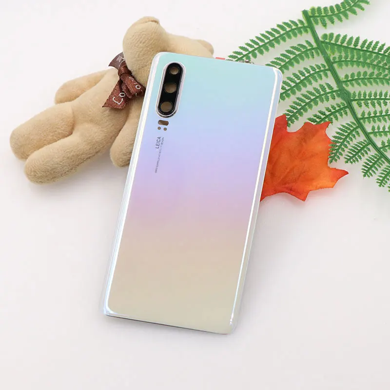 Для huawei P30 Чехол со стеклянной батареей 6,1 дюйма, сменный тонкий защитный чехол для батареи с объективом камеры для huawei P30 - Цвет: Fritillaria