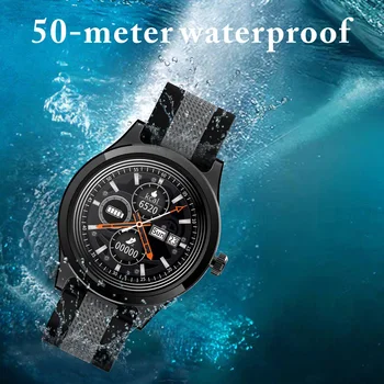 

Sports Watch E6 Color Screen Touch Waterproof IP68 Swimming Bluetooth Vibration Calorie Heart Rate Blood Pressure Watch IOS