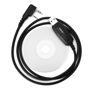

USB Programming Cable + Software CD for TYT MD-380 Two way Walkie Talkie Radio