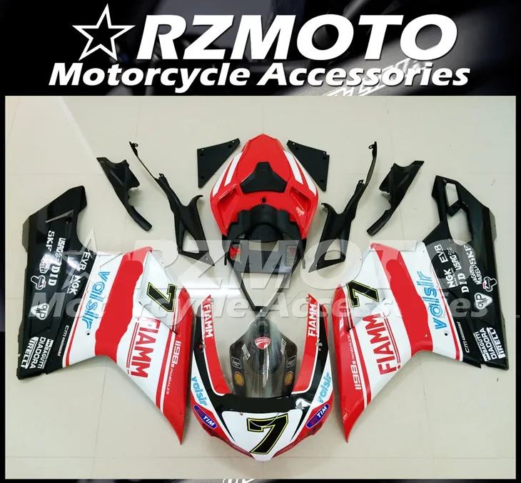 Мотоциклетный обтекатель abs подходит для DUCATI 848 1098 2007-2012 корпусные детали прессформы Магазин № 0410
