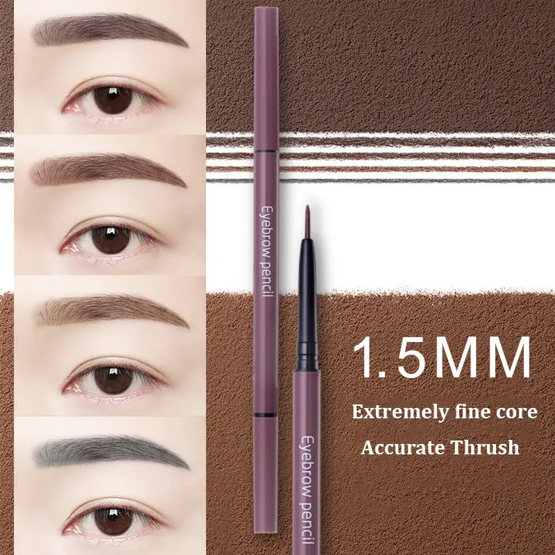 

Double Ended Eyebrow Pencil Waterproof Smudge-proof Long Lasting Smooth Easy To Color Eyebrow Pen