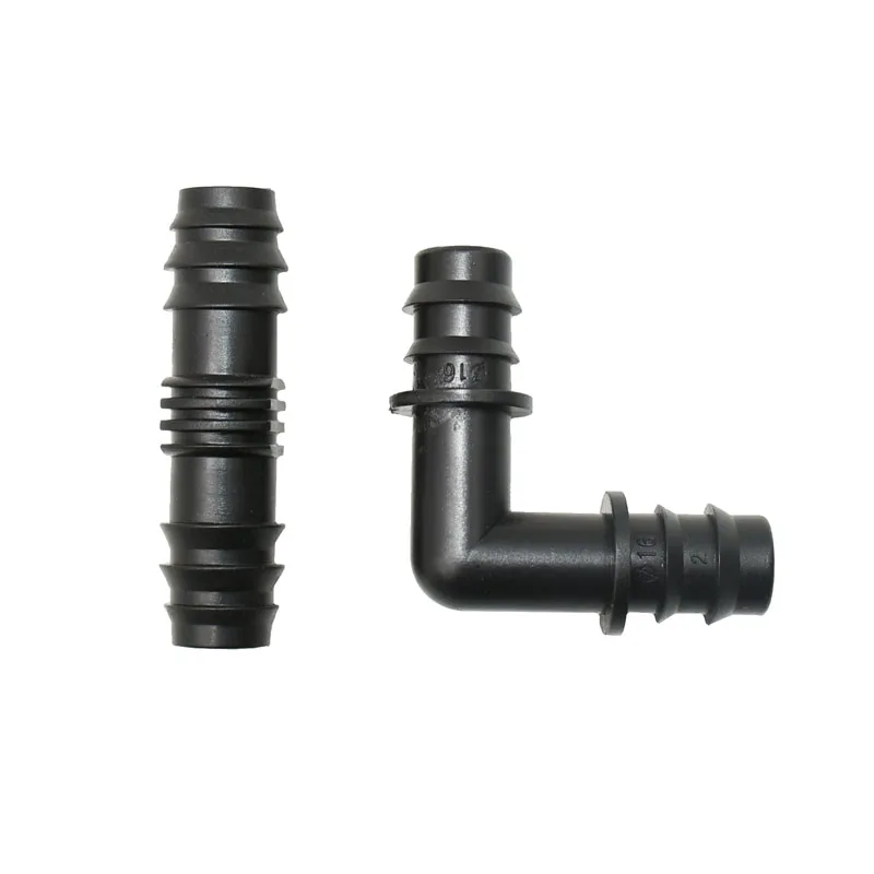 1/2" Hose Elbow Connector 16mm 90 degrees Garden Micro Irrigation Water Connectors Angle Bend Pipe Fittings Water Hose 10 Pcs