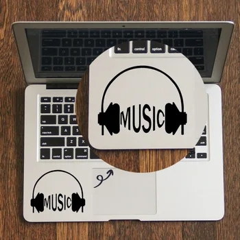 

Music Headphone Trackpad Laptop Decal Sticker for Macbook Pro 16" Air Retina 11 12 13 14 15 inch Mac Book Notebook Touchpad Skin