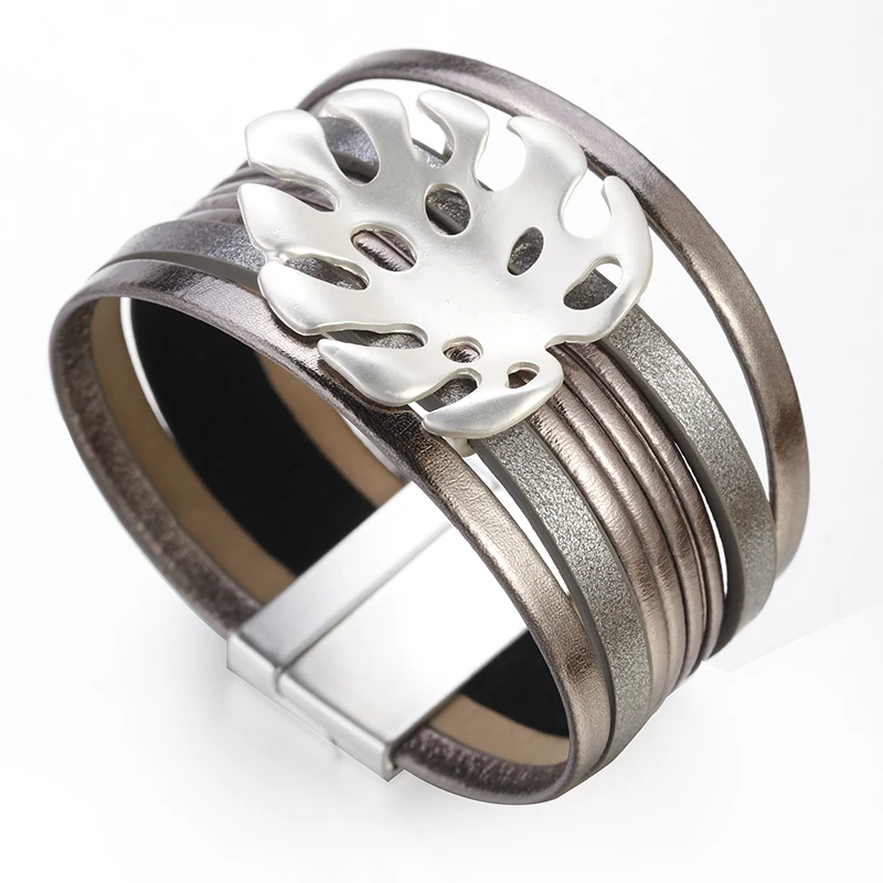 E190139PSD-08曲面叶子手镯 (3)