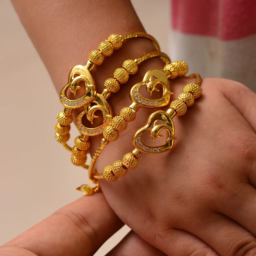 gold charm bracelet for baby girl