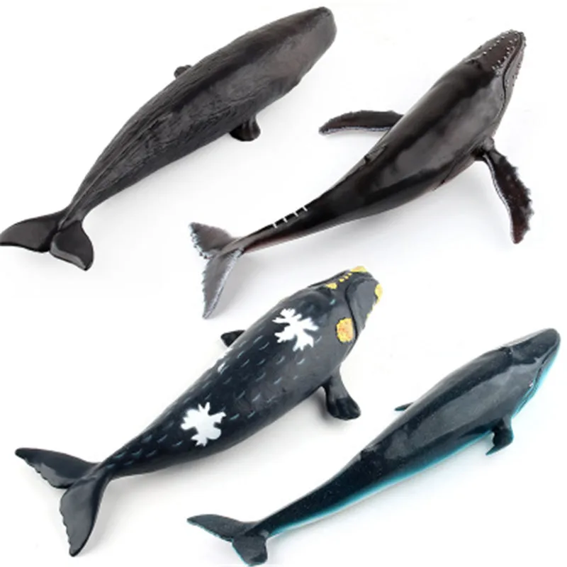 Simulation Soft Glue Marine Animal Model Toy Figures lue whale sperm Humpback whales PVC Doll toy for Kids | Игрушки и хобби