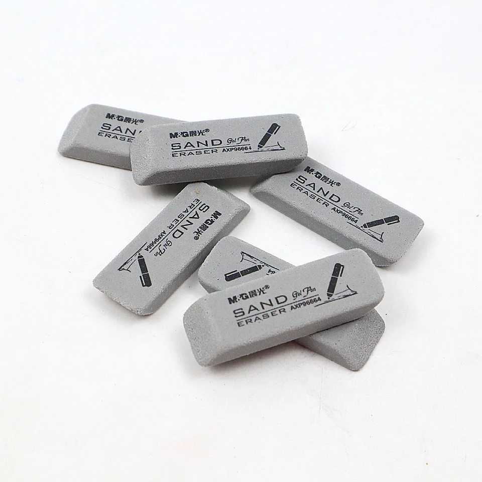 Милый кавайный матовый резиновый ластик 6 шт./лот профессиональный используется