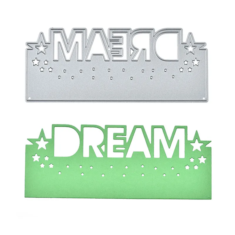 

Naifumodo Dream Star Border Metal Cutting Dies Stencils for DIY Scrapbooking Embossing Paper Cards Die Photo Album Making