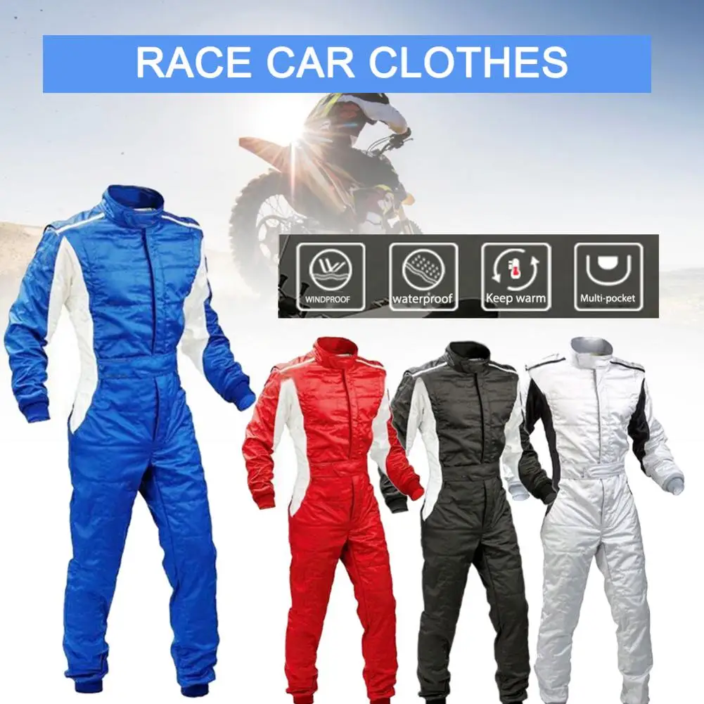 

L / XXL Kart Racing Suit Comfortable 2 Layers Fashionable Suit For Motorcycle Drift Racing Elastic Cloth Racing Practice Clothes