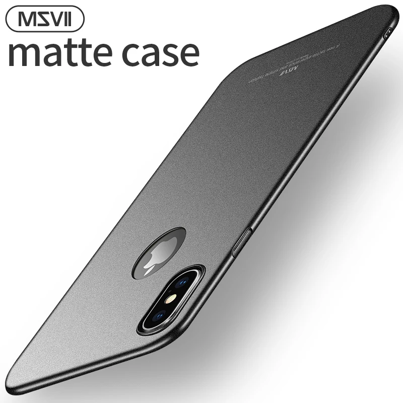 Msvii чехол для телефона iPhone XS Max Ультратонкий матовый X XR защитный с защитой от