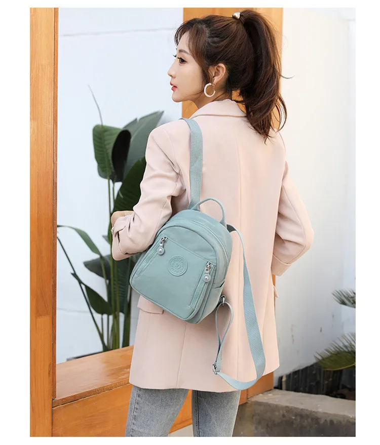 Waterproof Nylon Backpack 20201 New Trend Women Backpack Fashion Shoulder Bag Small Teen Girl School Bag Mochilas Female awesome stylish backpacks