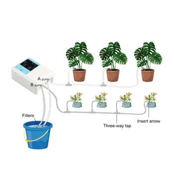 

Solar Charging Automatic Watering Device Garden Potted Water Pump Timer System Drip Irrigation Plant Garden Tools