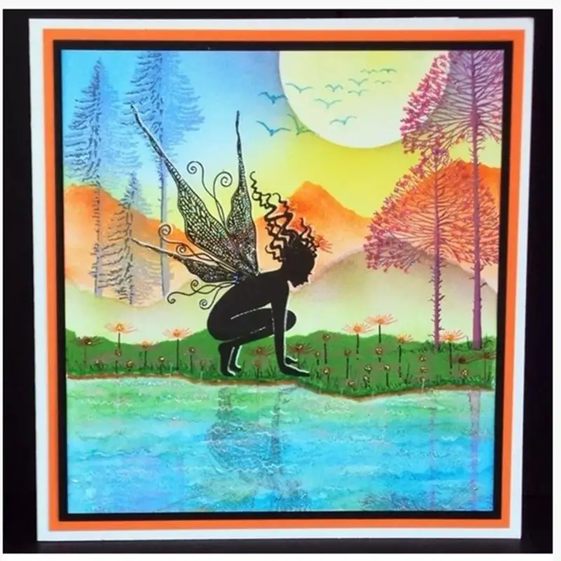 Фея девушка силиконовый прозрачный печать штамп DIY Скрапбукинг рельефная фотография альбом карты