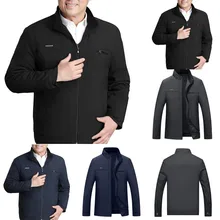 Для мужчин зимний стиль мода Бизнес самосовершенствования Однотонная одежда спортивное пальто Топ для мальчика блузка