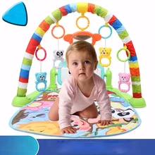 Tapis de jeu à musique pour bébé, support pour Piano, gymnastique pour enfant, Puzzle, clavier, tapis de jeu pour nourrissons, tapis de jeu pour éducation précoce, tapis de jeu pour ramper