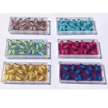 

NEW 20 pcs Lash Packaging Boxes Wholesale Fahion New Empty Eyelash Packaging Box Butterfly print Lashes Case Eyelashes box