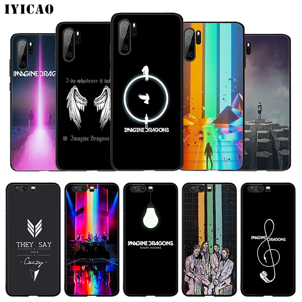 IYICAO нарисованные драконы мягкий чехол для huawei P30 P20 P10 P9 P8 P Smart Z Plus 2019 Lite Pro 2018 2017 2016